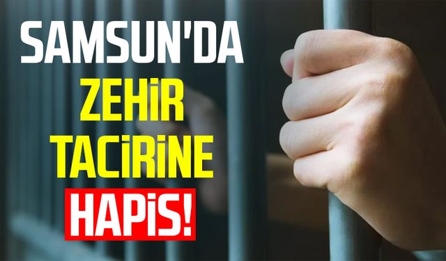 Samsun'da zehir tacirine hapis!