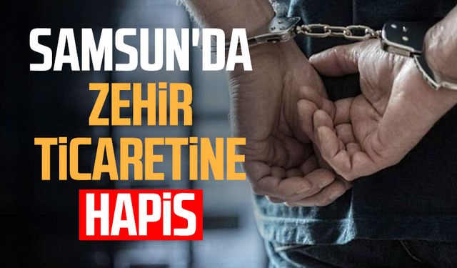 Samsun'da zehir ticaretine hapis