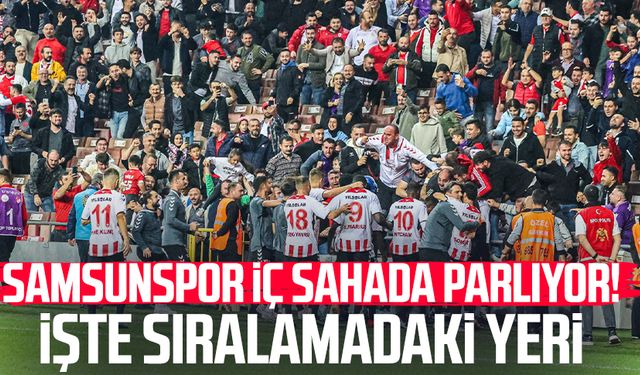 Samsunspor iç sahada parlıyor! İşte sıralamadaki yeri