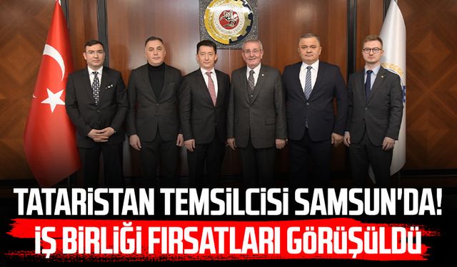 Tataristan temsilcisi Samsun'da! İş birliği fırsatları görüşüldü