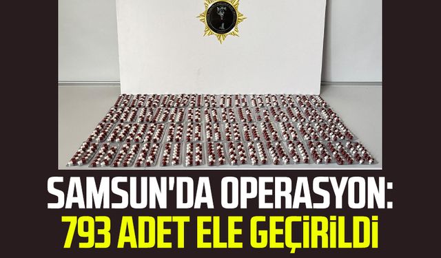 Samsun'da operasyon: 793 adet ele geçirildi