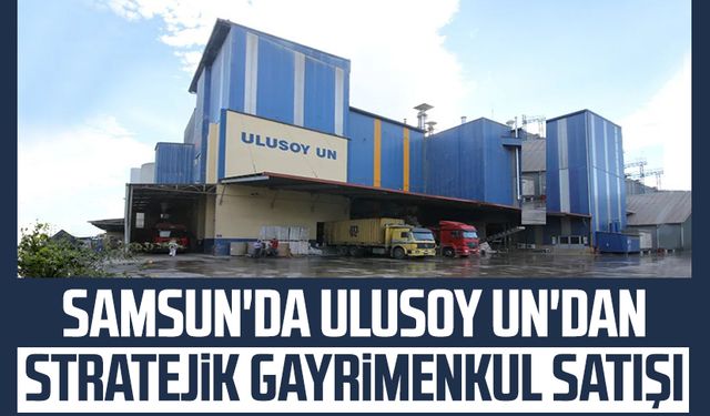 Samsun'da Ulusoy Un'dan stratejik gayrimenkul satışı