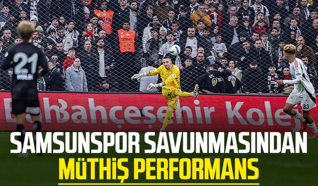 Samsunspor savunmasından müthiş performans