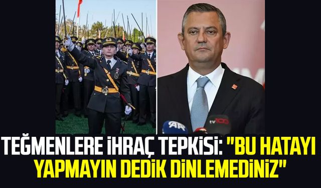 Teğmenlere ihraç tepkisi: "Bu hatayı yapmayın dedik dinlemediniz"