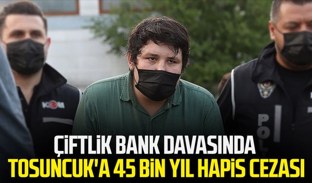 Çiftlik Bank davasında Tosuncuk'a 45 bin yıl hapis cezası