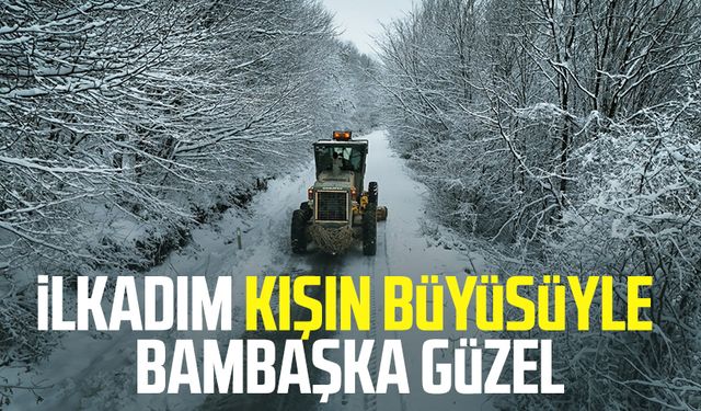 İlkadım kışın büyüsüyle bambaşka güzel