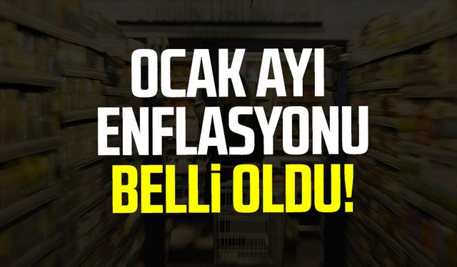 Ocak ayı enflasyonu belli oldu!