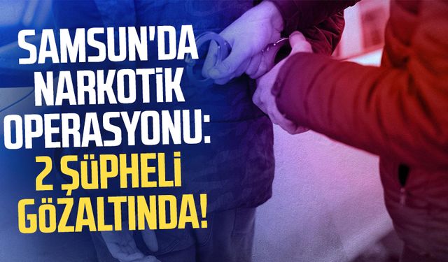 Samsun Havza'da narkotik operasyonu: 2 şüpheli gözaltında!