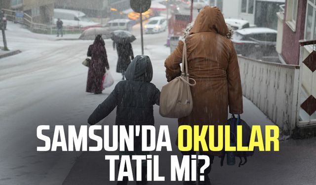Samsun'da okullar tatil mi? Hangi ilçelerde okullar tatil? 18 Şubat Salı