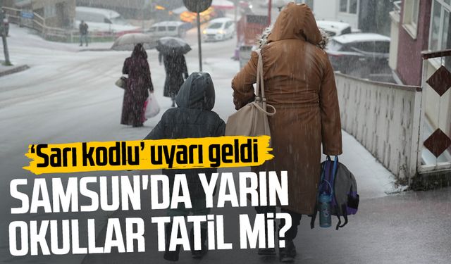 Samsun'da yarın okullar tatil mi? 19 Şubat'ta okullar tatil mi?
