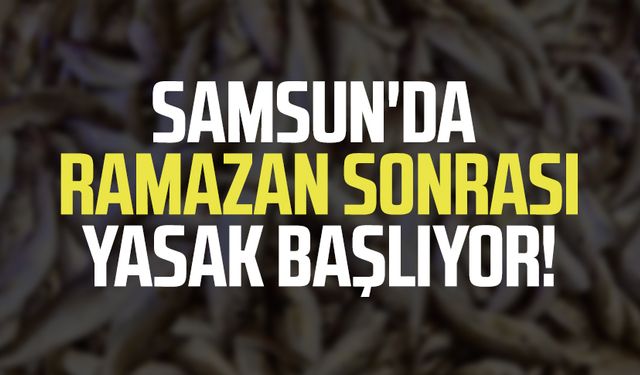 Samsun'da Ramazan sonrası yasak başlıyor!