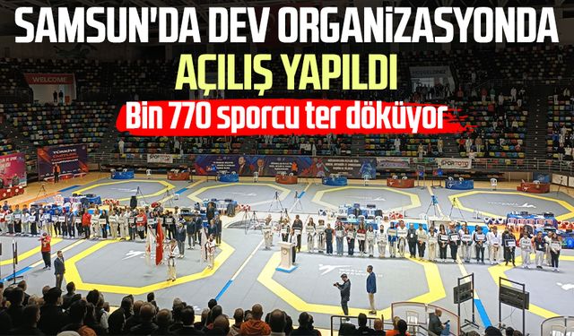 Bin 770 sporcu ter döküyor: Samsun'da dev organizasyonda açılış yapıldı