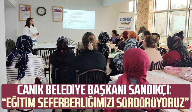 Canik Belediye Başkanı İbrahim Sandıkçı: "Eğitim seferberliğimizi sürdürüyoruz"