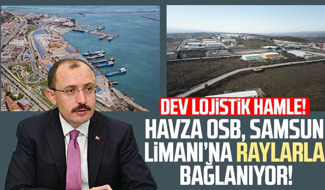 Dev lojistik hamle! Havza OSB, Samsun Limanı'na raylarla bağlanacak