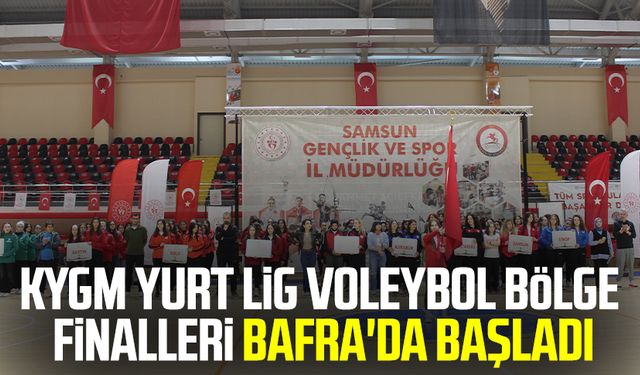 KYGM Yurt Lig Voleybol Bölge finalleri Bafra'da başladı