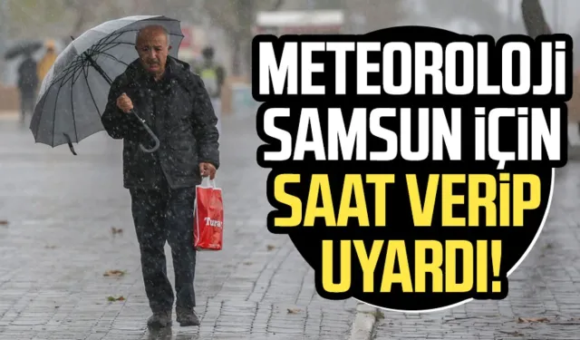 22 Nisan Salı Samsun hava durumu