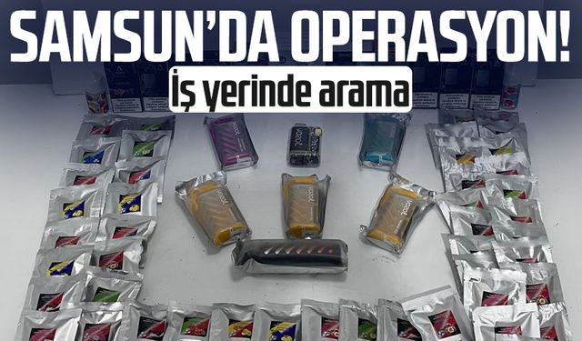 Samsun İlkadım'da iş yerinde arama!