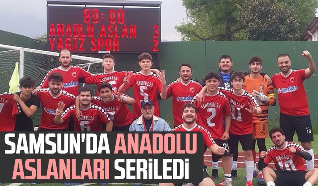 Samsun'da 1071 Anadolu Aslanları Spor, seriledi