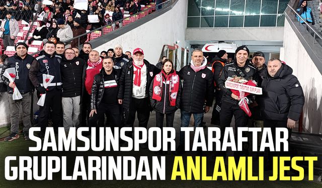 Samsunspor Taraftar Gruplarından anlamlı jest