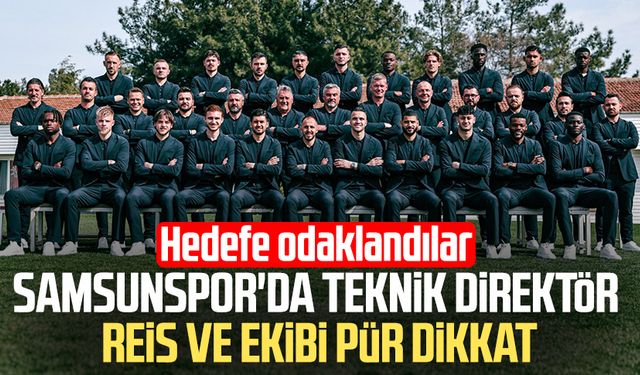 Samsunspor'da Teknik Direktör Thomas Reis ve ekibi pür dikkat