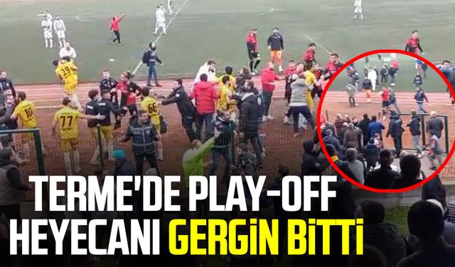 Terme'de Play-Off heyecanı gergin bitti