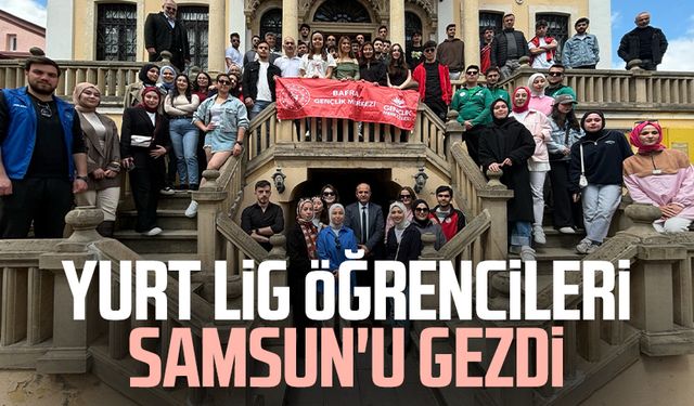 Yurt Lig öğrencileri Samsun'u gezdi