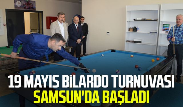 19 Mayıs Bilardo Turnuvası Samsun'da başladı