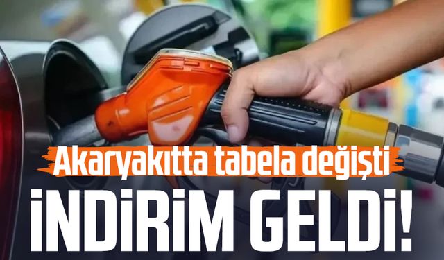 İndirim geldi! Akaryakıtta tabela değişti