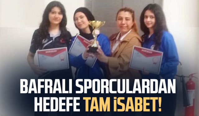 Bafralı sporculardan hedefe tam isabet!