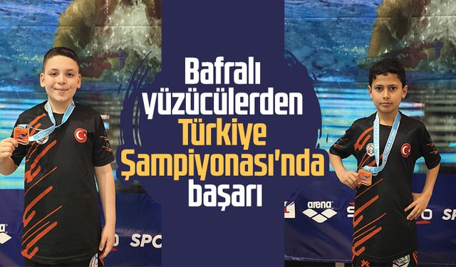 Bafralı yüzücülerden Türkiye Şampiyonası'nda başarı
