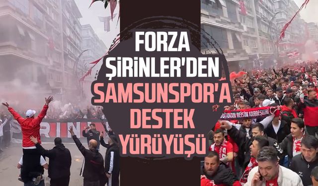 Forza Şirinler'den Samsunspor'a destek yürüyüşü