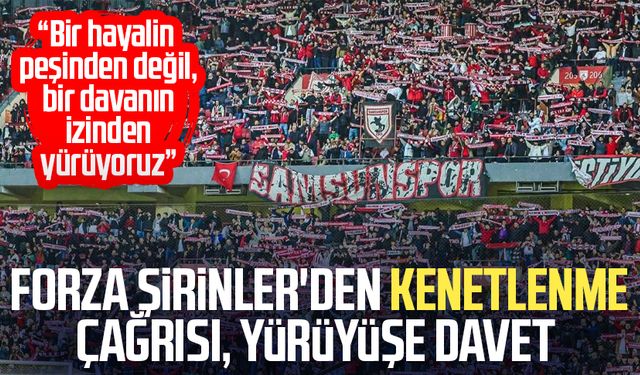 Forza Şirinler'den Samsunspor'a destek yürüyüşüne çağrı!