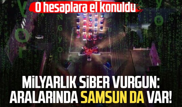 Milyarlık siber vurgun: Aralarında Samsun da var! O hesaplara el konuldu