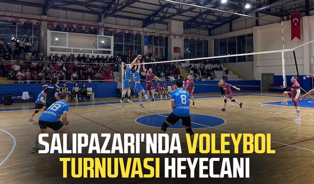 Salıpazarı'nda voleybol turnuvası heyecanı