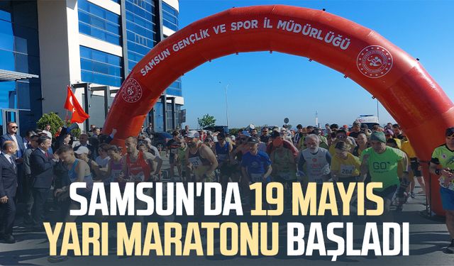 Samsun'da 19 Mayıs Yarı Maratonu heyecanı başladı