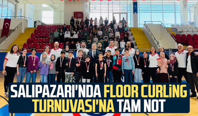 Salıpazarı'nda Floor Curling Turnuvası'na tam not