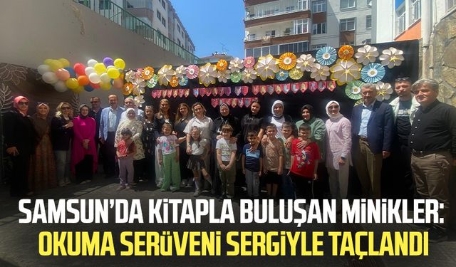 Samsun’da anasınıfı öğrencilerinden kitap temalı sergi