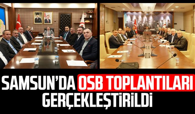 Samsun'da OSB toplantıları gerçekleştirildi