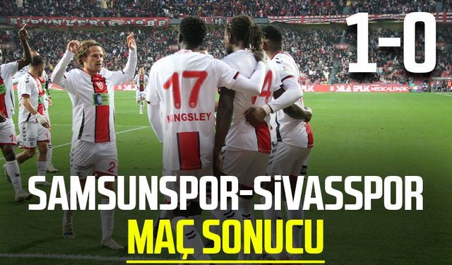 Reeder Samsunspor-Sivasspor maç sonucu