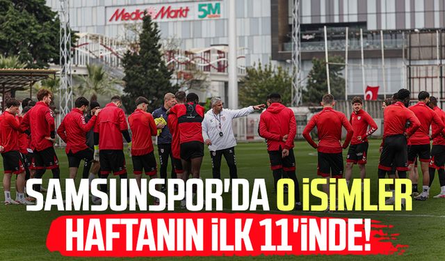 Samsunspor'da o isimler haftanın ilk 11'inde!