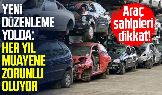 Yeni düzenleme yolda: Her yıl muayene zorunlu oluyor