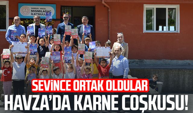 Havza'da karne coşkusu! Sevince ortak oldular