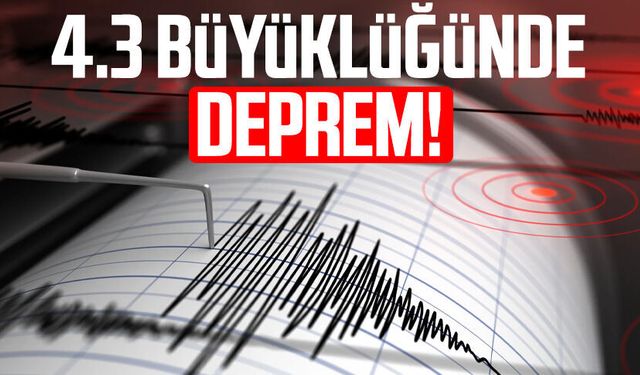 Karadeniz'de 4.3 büyüklüğünde deprem!