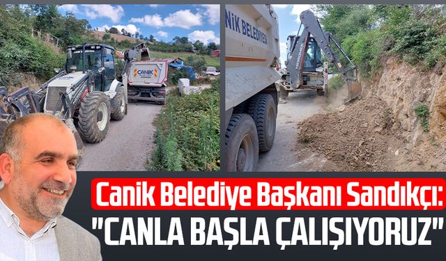 Canik Belediyesi'nden üstyapı ve altyapı yatırımları: "Canla başla çalışıyoruz"