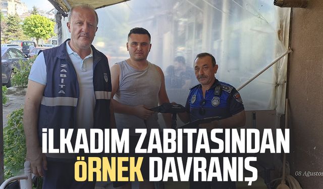 İlkadım Zabıtasından örnek davranış