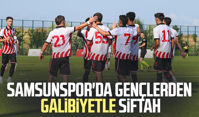 Samsunspor'da gençlerden galibiyetle siftah