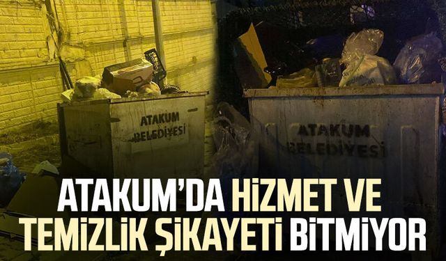 Atakum'da hizmet ve temizlik şikayeti bitmiyor