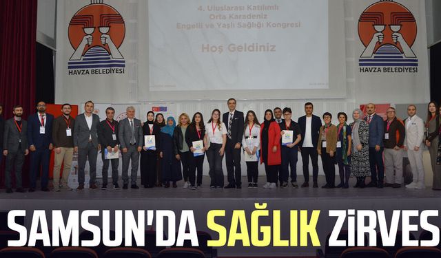 Samsun'da sağlık zirvesi: Gençler akademik dünyayla buluştu