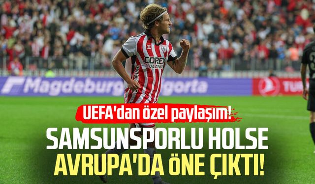 Samsunsporlu Carlo Holse Avrupa'da öne çıktı!