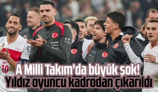 A Milli Takım'da büyük şok! Yıldız oyuncu kadrodan çıkarıldı